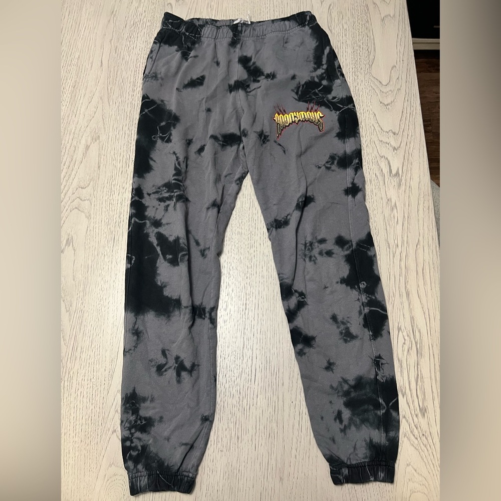 Anonymous Black Tie Dye Sweatpants